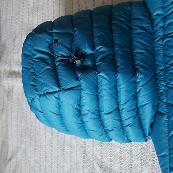 Woods women's water repellant down light puffer jacket teal green small - Picture 10 of 13
